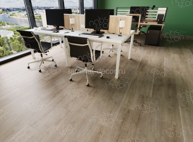 Заказать SPC ламинат NatisSton Essential Vann 5002-08 43 класс 1220х183 под дерево 4 мм