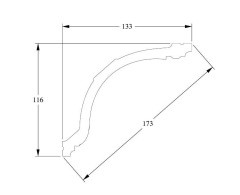Потолочный плинтус Orac Decor Purotouch C216 2 м