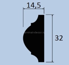 Молдинг 32х14,5 мм Hiwood D32 2 м