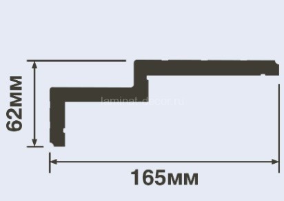 Заказать Потолочный плинтус 165х62 мм Hiwood A165L белый 2 м