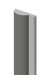 Финишный молдинг для стеновых панелей HiWood LF140A GR17 12х36 мм серый 2,7 м