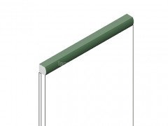 Декоративный молдинг для стен и потолков 15х15 мм HiWood D15V2 GN81 цвет под дерево 2.7м