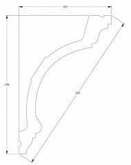Потолочный плинтус Orac Decor Purotouch C217 2 м