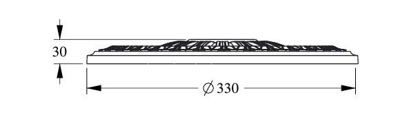 Заказать Потолочная розетка Orac Decor Purotouch R14 диаметром 33 см 