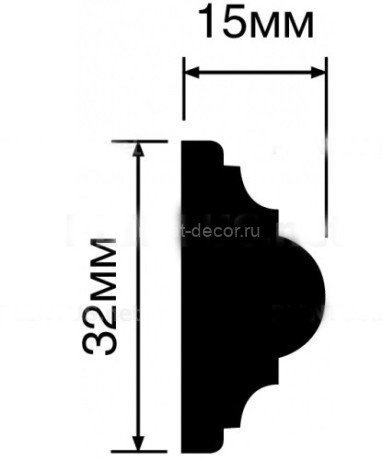 Заказать Молдинг 32х15 Hiwood D32V1 2 м 