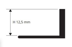 Латунный L-профиль 12,5 мм Progress PTOS 125 латунь шлифованная 2,7 м