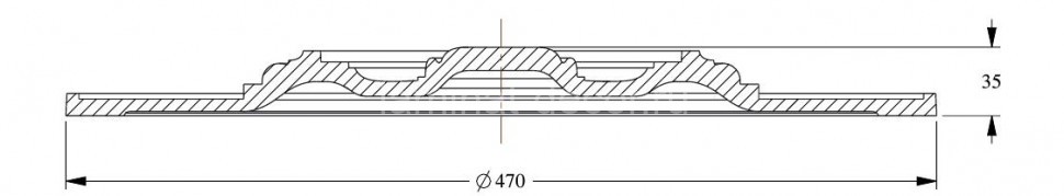 Заказать Потолочная розетка Orac Decor Purotouch R17 диаметром 47 см