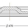 Заказать Потолочная розетка Orac Decor Purotouch R17 диаметром 47 см 