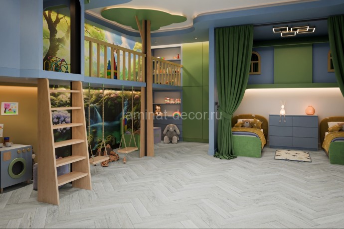 Заказать Ламинат SPC Damy Floor London Кардифф 191023EL-05 615 х 123 мм 43 класс 14 шт - 1,059 м2 4 мм 