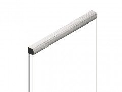 Декоративный молдинг для стен и потолков 15х15 мм HiWood D15V2 GR24 цвет под дерево 2.7м