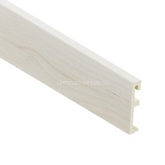 Плинтус для пола ПВХ 80 мм SALAG ALPHA Dacota Oak AP8161 дуб дакота 2.4 м