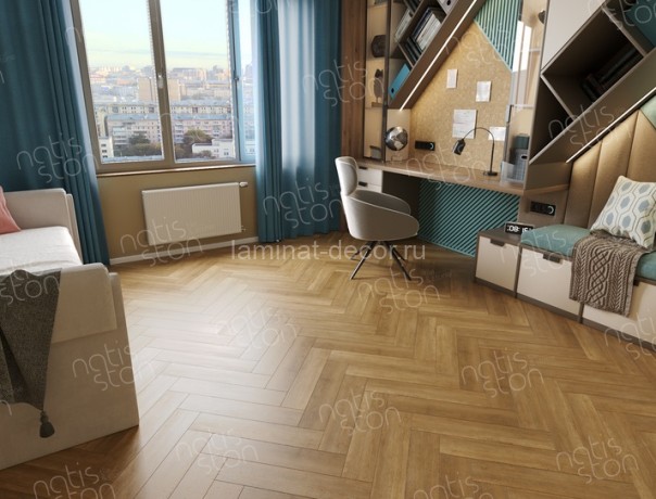 Заказать SPC ламинат NatisSton Rubis Prekestolen 5003-03 43 класс 600х125 под дерево 3,5 мм 