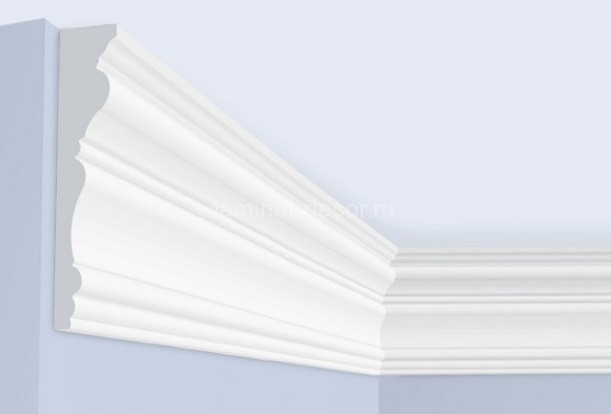 Заказать Потолочный плинтус 180х36 мм Hiwood L1502 белый 2 м 