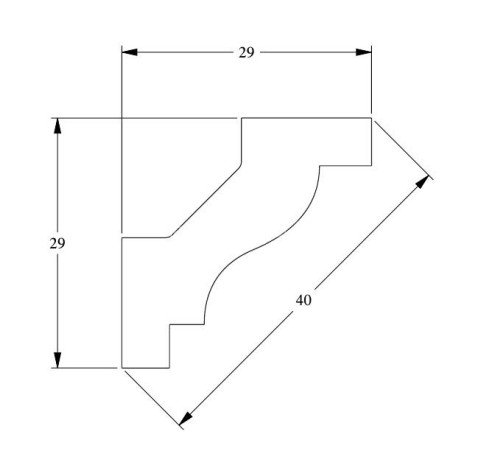 Заказать Потолочный плинтус Orac Decor Purotouch C230 2 м 