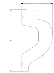 Молдинг Orac Decor Purotouch P3020 2 м