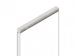 Декоративный молдинг для стен и потолков 15х15 мм HiWood D15V2 GR5 цвет под дерево 2.7м