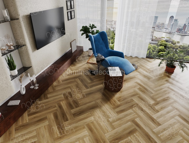 Заказать SPC ламинат NatisSton Rubis Ulriken 5003-04 43 класс 600х125 под дерево 3,5 мм