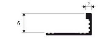 Заказать Латунный L-профиль Progress PTOC 06 латунь хромированная 2,7 м