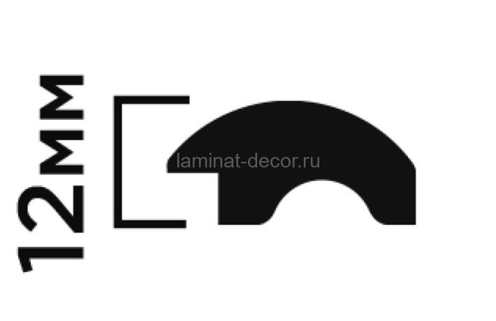 Заказать Финишный молдинг для стеновых панелей HiWood LF140B BR495 12х26 мм под дерево 2,7 м 