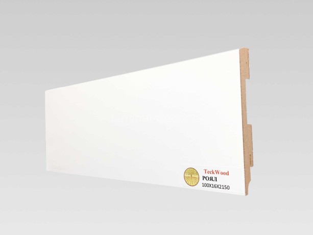 Заказать Напольный плинтус МДФ Teckwood Белый Роял 100х16х2150 мм