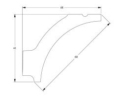 Потолочный плинтус Orac Decor Purotouch C260 2 м