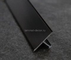 Алюминиевый Т-профиль ПТ-18 Черный матовый 2,7 м