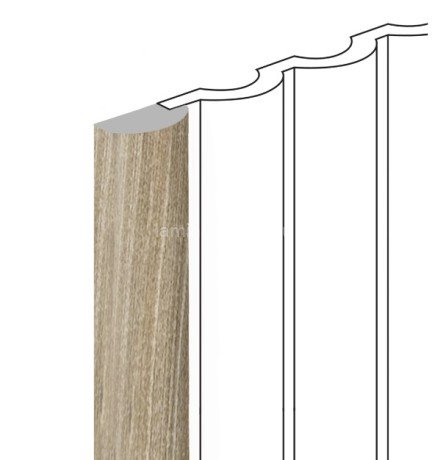 Заказать Финишный молдинг для стеновых панелей HiWood LF140B BR496 12х26 мм под дерево 2,7 м