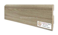 Напольный плинтус МДФ Teckwood цветной Дуб Латте 75х16х2150 мм