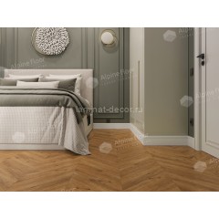 Каменно-полимерный ламинат SPC Alpine Floor Chevron Alpine ECO 18-16 Tesoro Chevron замок 4V-Groove фаска 600х127х5 мм 43 класс упаковка 1.6764 м2 16 кг
