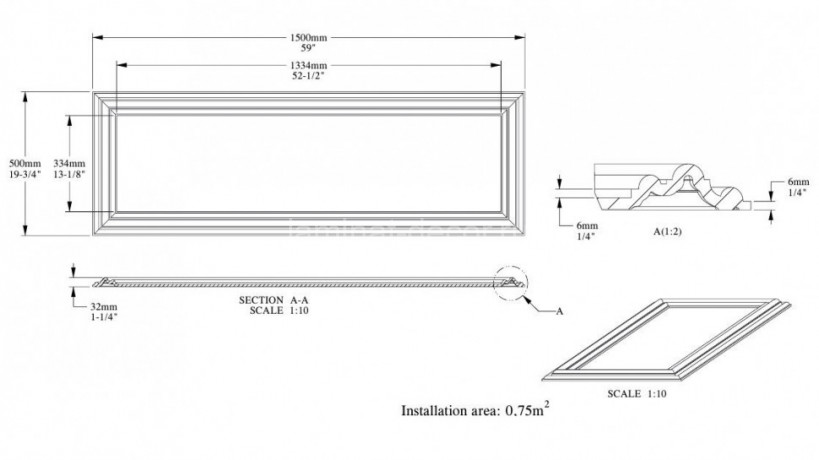 Заказать Декоративная 3D стеновая панель 500х1500 мм Orac Decor 3D W120 