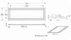 Декоративная 3D стеновая панель 500х1500 мм Orac Decor 3D W120