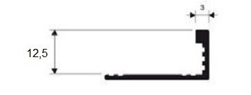 Заказать Латунный L-профиль Progress PTOC 125 латунь хромированная 2,7 м