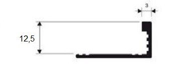 Заказать Латунный L-профиль Progress PTOC 125 латунь хромированная 2,7 м 