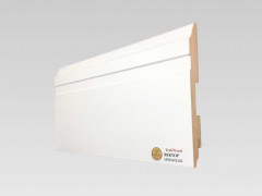 Напольный плинтус МДФ Teckwood Белый Вектор 140х16х2150 мм