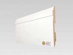 Напольный плинтус МДФ Teckwood Белый Вектор 140х16х2150 мм