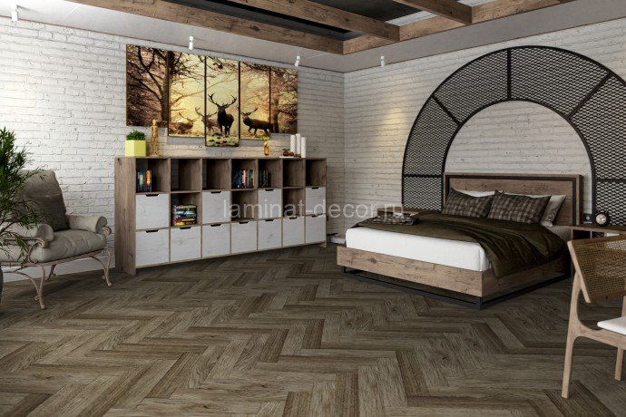 Заказать Ламинат SPC Damy Floor London Оксфорд 200410EL-12 615 х 123 мм 43 класс 14 шт - 1,059 м2 4 мм