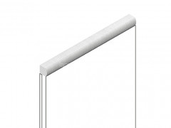 Декоративный молдинг для стен и потолков 15х15 мм HiWood D15V2 S339 цвет под дерево 2.7м