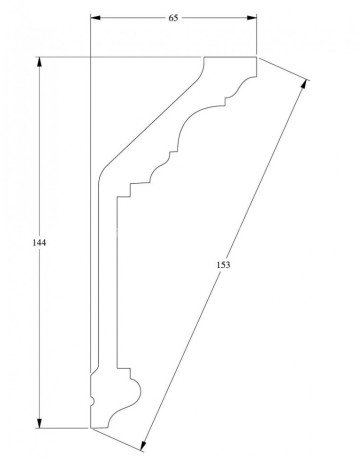 Заказать Потолочный плинтус Orac Decor Purotouch C303 2 м 