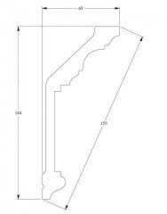 Потолочный плинтус Orac Decor Purotouch C303 2 м