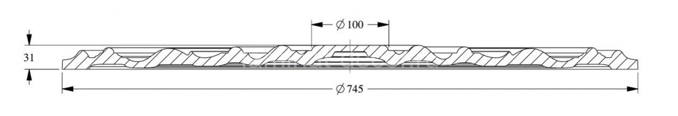 Заказать Потолочная розетка Orac Decor Purotouch R40 диаметром 74,5 см
