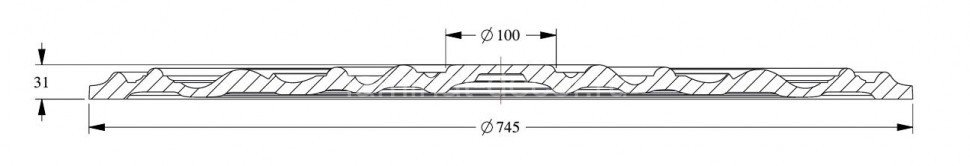 Заказать Потолочная розетка Orac Decor Purotouch R40 диаметром 74,5 см 