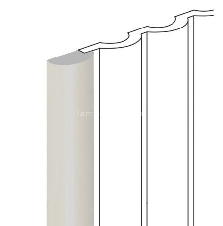 Заказать Финишный молдинг для стеновых панелей HiWood LF140B IV123 12х26 мм бежевый 2,7 м 