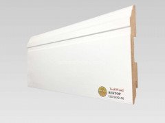 Напольный плинтус МДФ Teckwood Белый Вектор 120х16х2150 мм