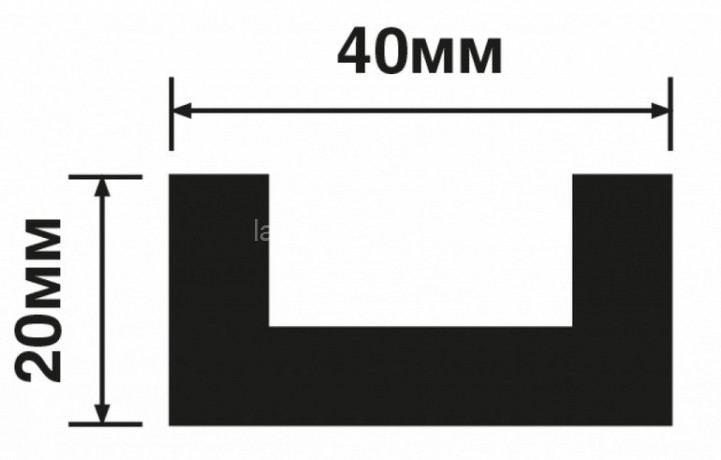Заказать Молдинг 40х20 мм Hiwood LB40 BR490 под дерево 2,7м 