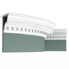 Потолочный плинтус гибкий Orac Decor C211F белый полиуретан 200x11.6x11.2 см