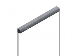 Декоративный молдинг для стен и потолков 15х15 мм HiWood D15V2 S381A цвет под дерево 2.7м