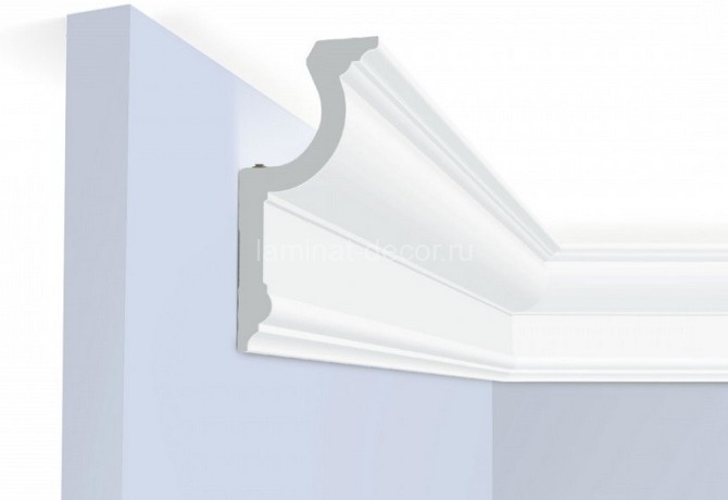 Заказать Потолочный плинтус 67х140 мм Hiwood A155 белый 2м