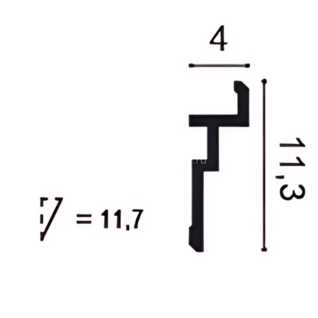 Заказать Потолочный плинтус Orac Decor CX196 белый дюрополимер 200x11.3x4 см