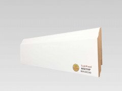 Напольный плинтус МДФ Teckwood Белый Вектор 80х16х2150 мм
