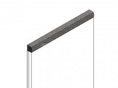 Декоративный молдинг для стен и потолков 15х15 мм HiWood D15V2 S387 цвет под дерево 2.7м